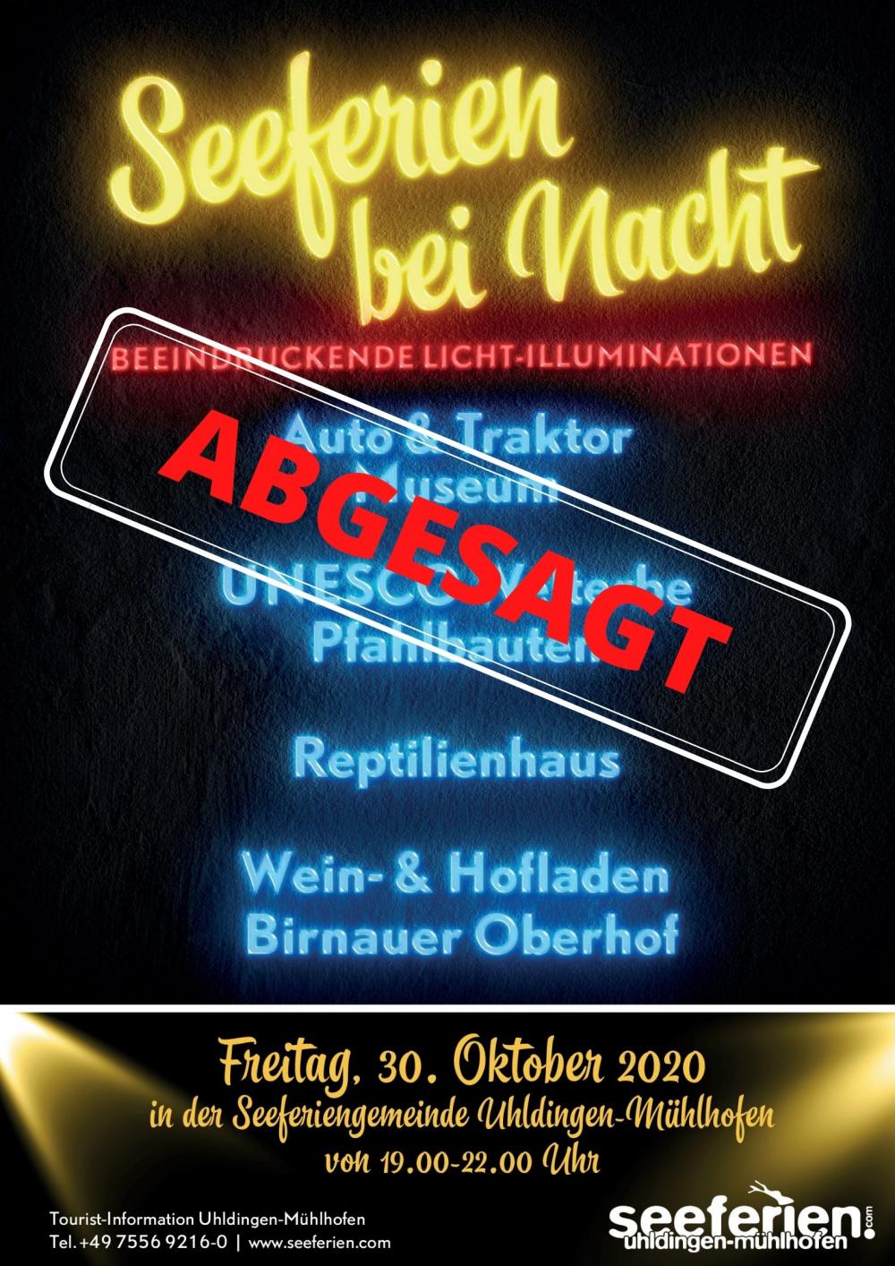 Absage Seeferien bei Nacht